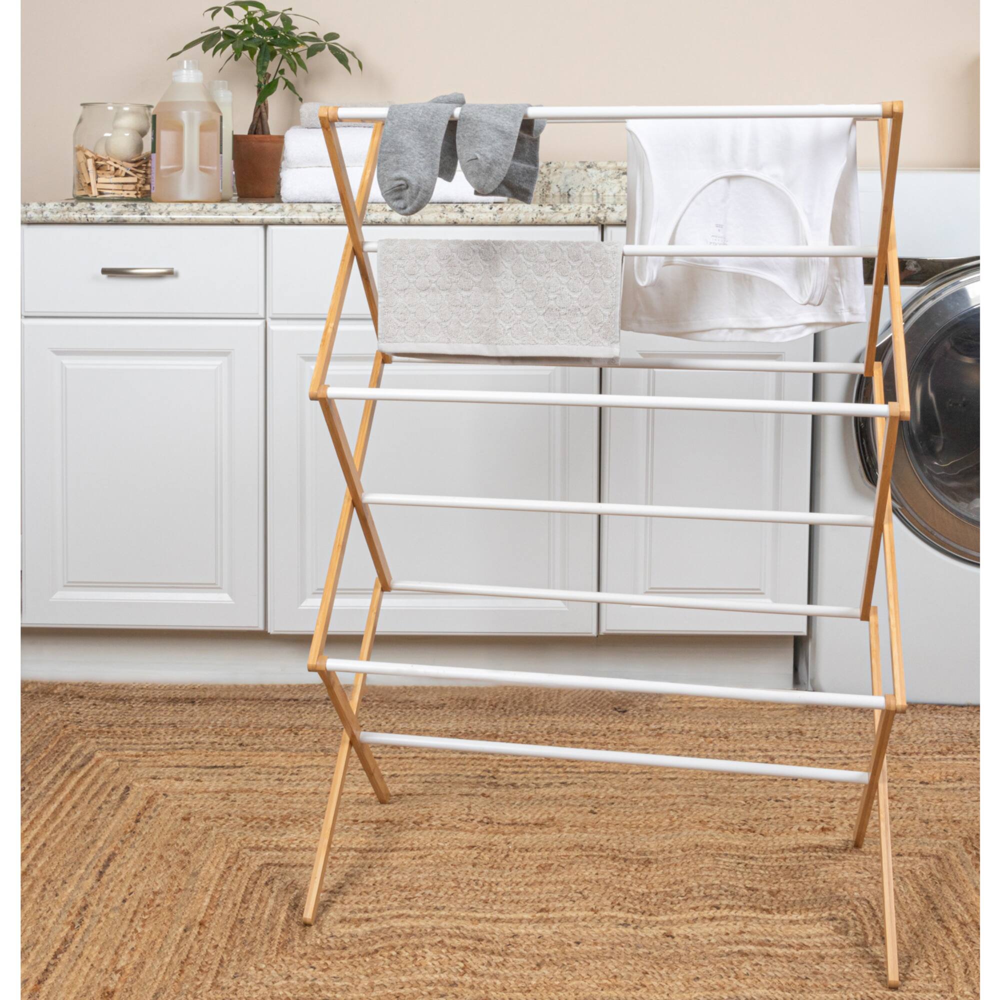 Household Essentials Drying Rack (Bamboo